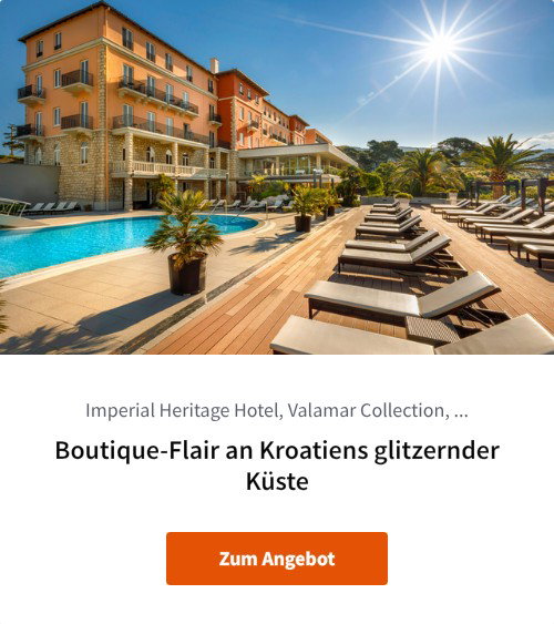 Boutique-Flair an Kroatiens glitzernder Küste