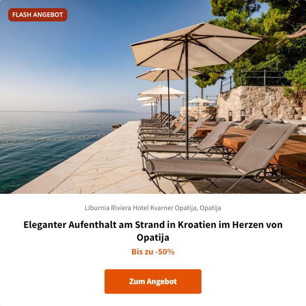 Eleganter Aufenthalt am Strand in Kroatien im Herzen von Opatija