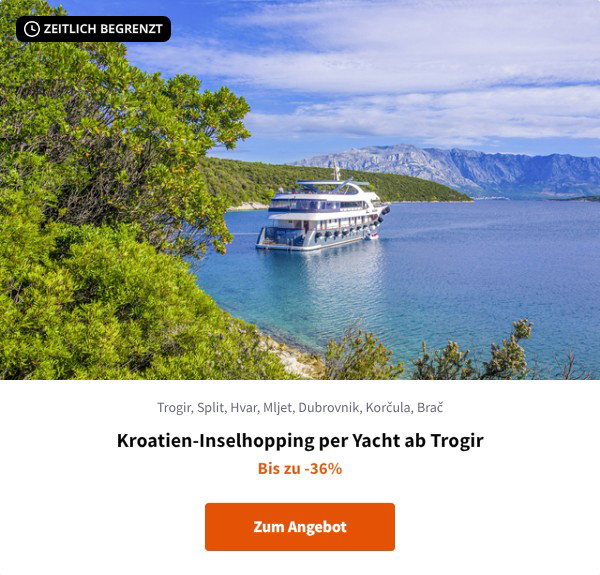 Kroatien-Inselhopping per Yacht ab Trogir