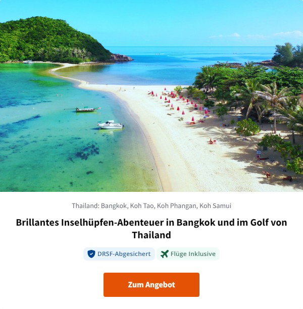 Brillantes Inselhüpfen-Abenteuer in Bangkok und im Golf von Thailand