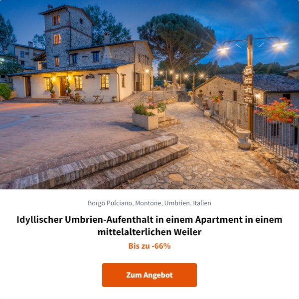 Idyllischer Umbrien-Aufenthalt in einem Apartment in einem mittelalterlichen Weiler
