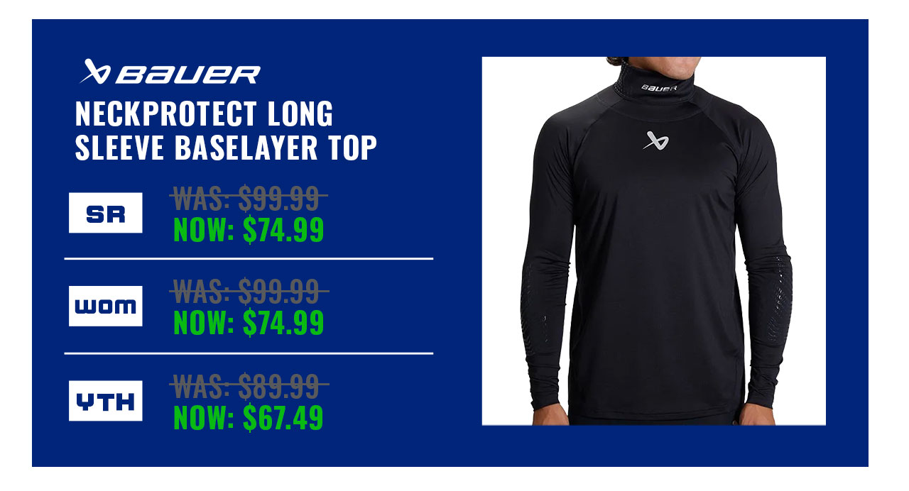 B5- Bauer Neckprotect Long Sleeve Baselayer Top