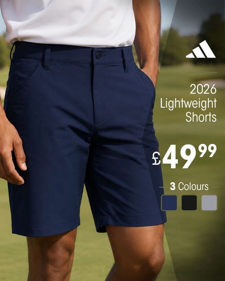 adidas Golf Mens 2026 Ultimate 5-Pocket Lightweight Stretch Golf Shorts