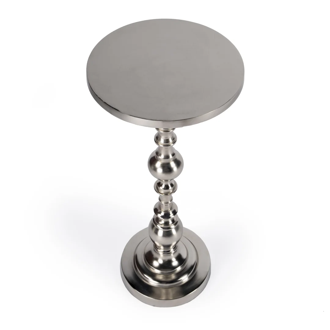 Darien Round Pedestal 10"W Side Table