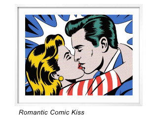 Romantic Comic Kiss