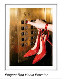 Elegant Red Heels Elevator