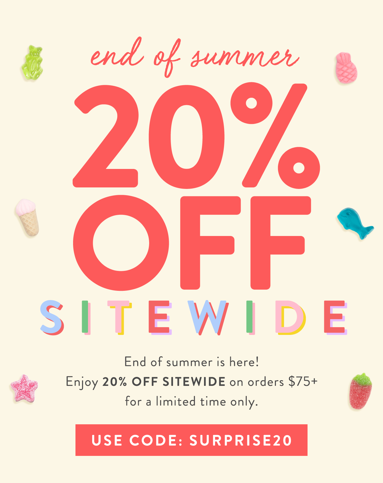 Shop 20% Off Sitewide