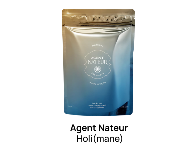 AGENT NATEUR Holi(mane) Hair Skin Nails 2 Daily Supplements Combined