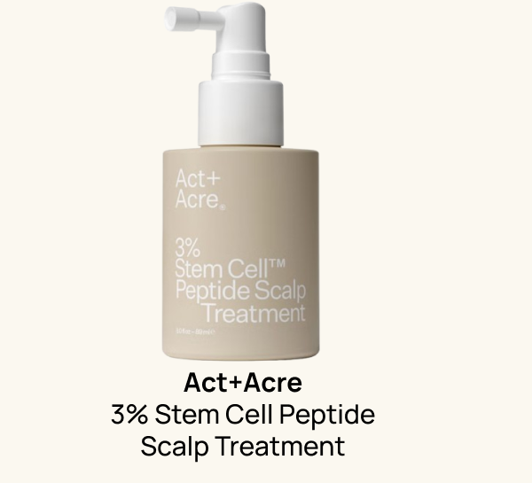 Act+Acre 3% Stem Cell Peptide H3-Grow+ Complex Scalp Treatment For Hair Thinning and Growth 89ml