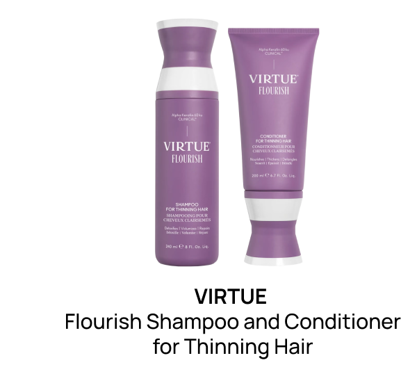 VIRTUE Flourish Shampoo and Conditioner for Thinning Hair Bundle