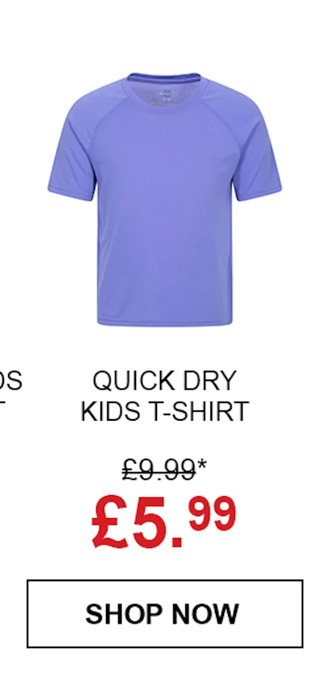 Quick Dry Kids Short Sleeve T-Shirt