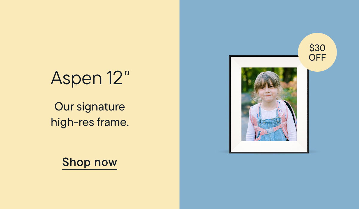 Aspen 12". Our most versatile frame. Shop now.