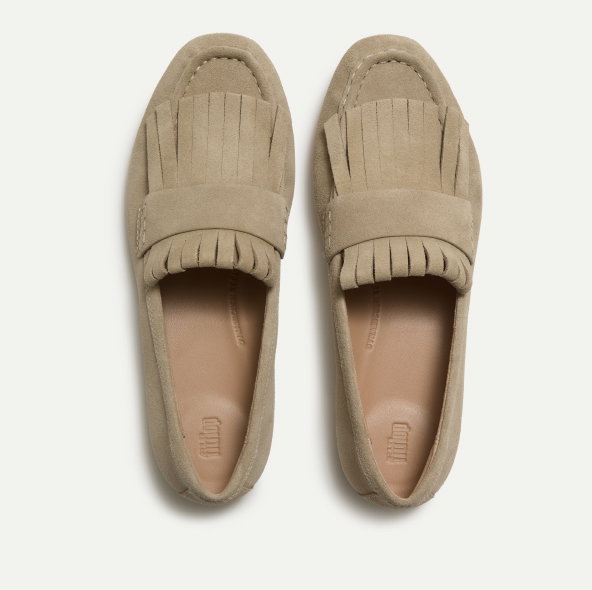 DELICATO Suede Loafers - Cappuccino