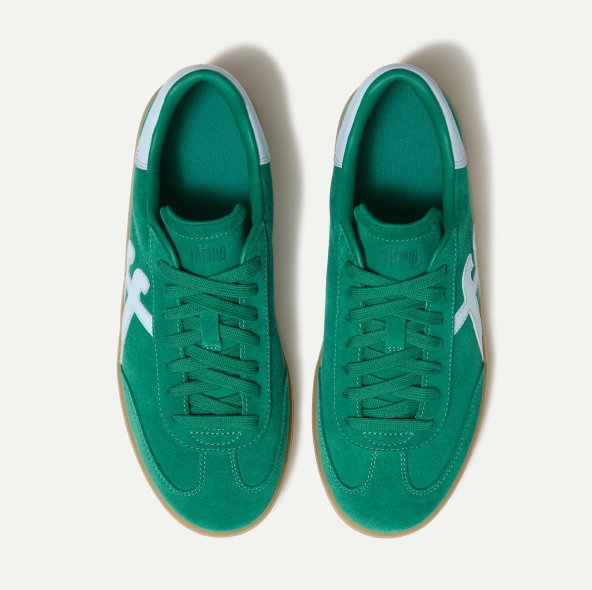 THE DASH FF T-Toe Suede Trainers - Green