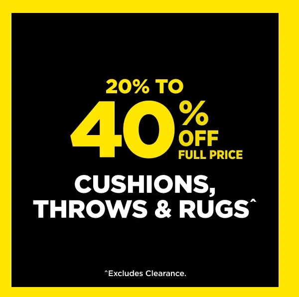 CUSHIONS, THROWS & RUGS^