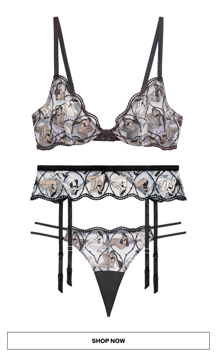 Gio Embroidery Lingerie
