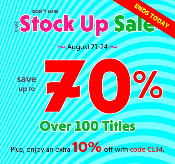 Stock Up Sale: Save Up to 70%