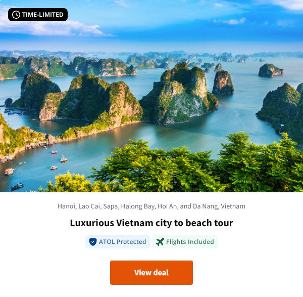 Luxurious Vietnam city to beach tour