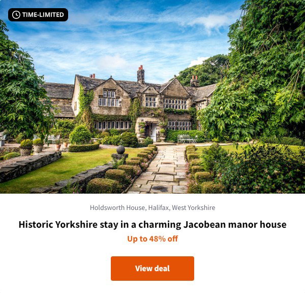 Historic Yorkshire stay in a charming Jacobean manor house