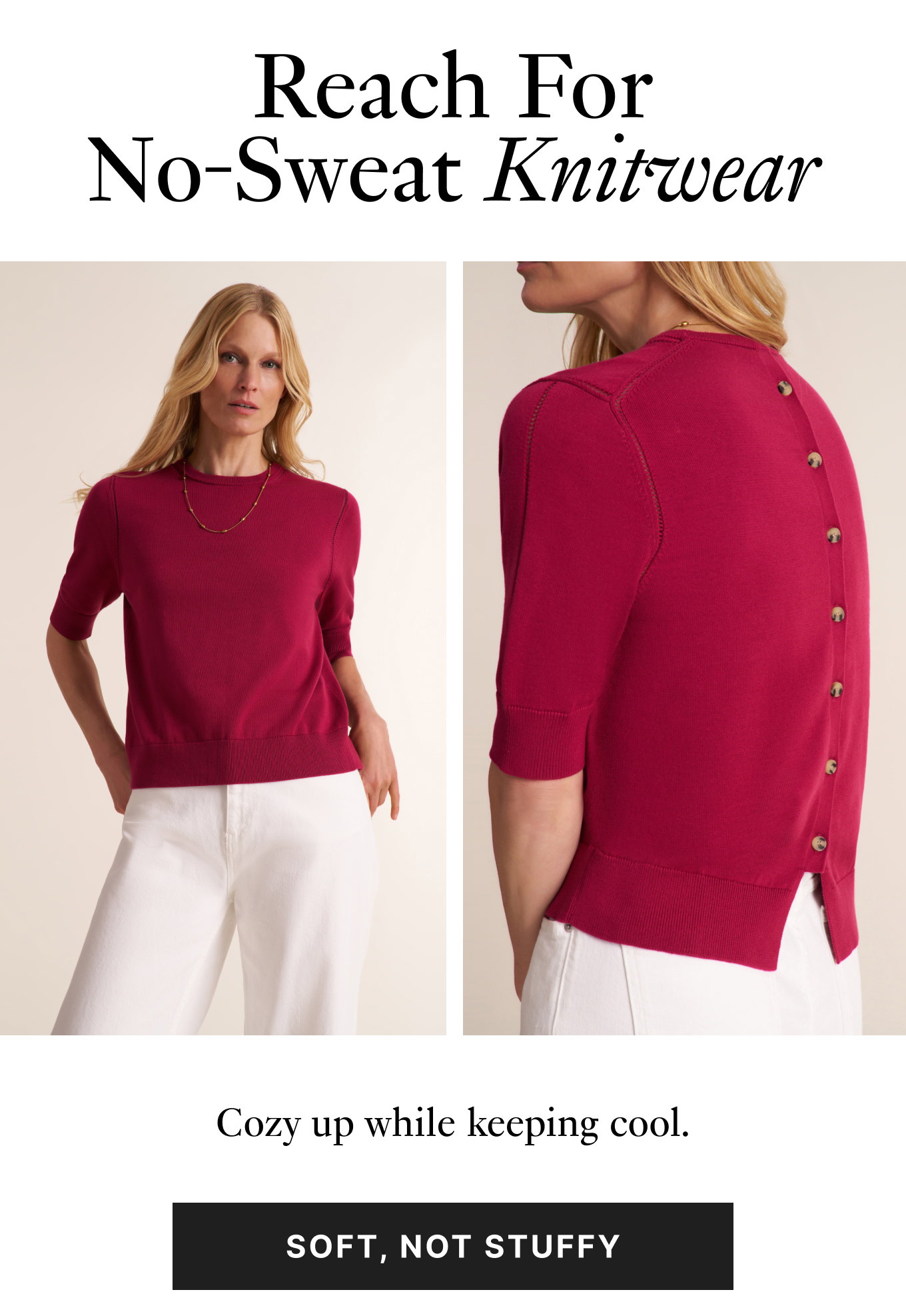 Reach for no-sweat knitwear