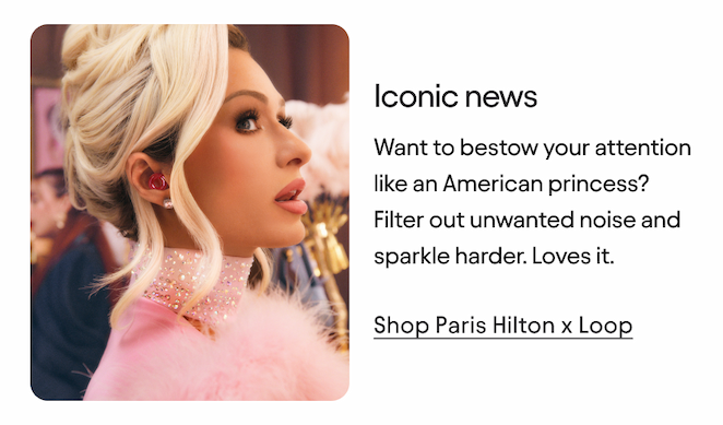 Paris hilton x Loop