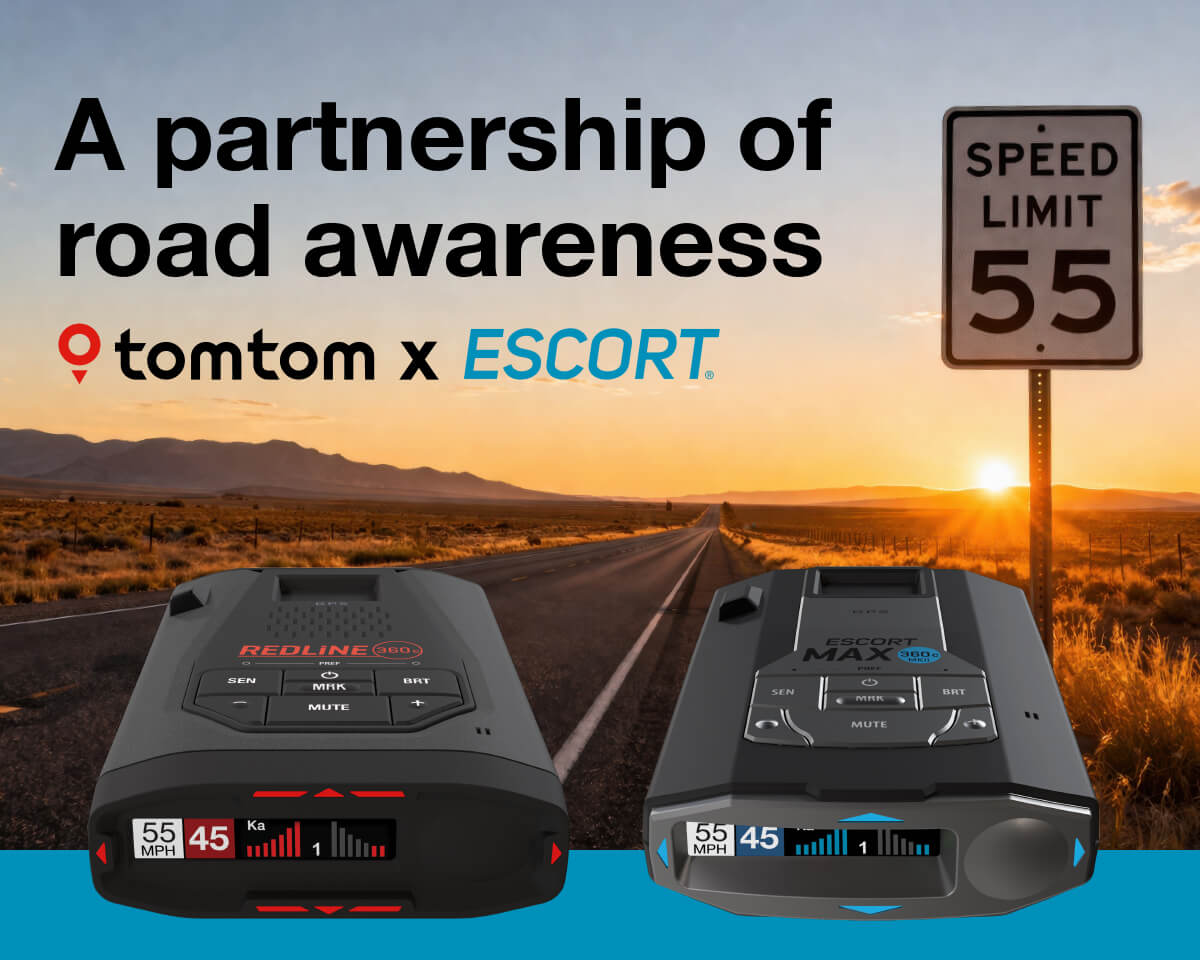Escort Radar has partnered with TomTom for Speed Limit Data
