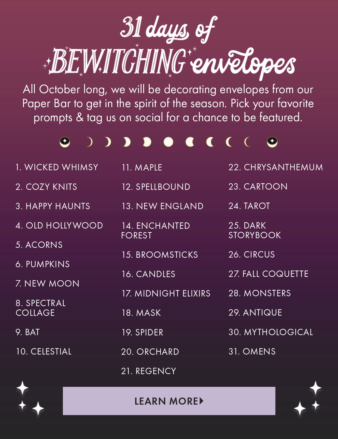 Bewitching Envelopes