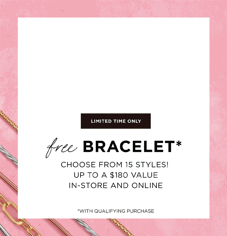 Free Bracelet with qualifying spend