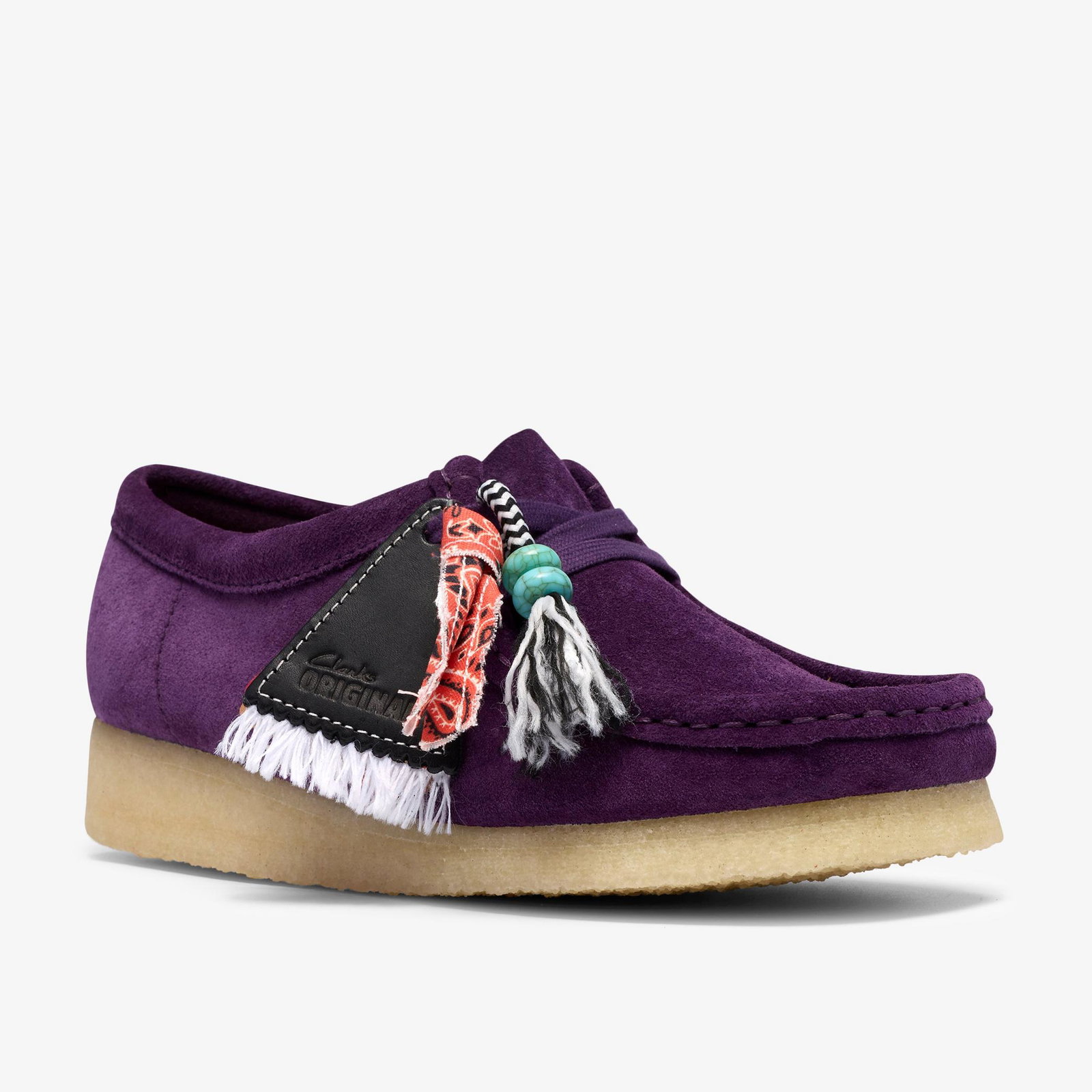 Shop Wallabee. Damson Suede