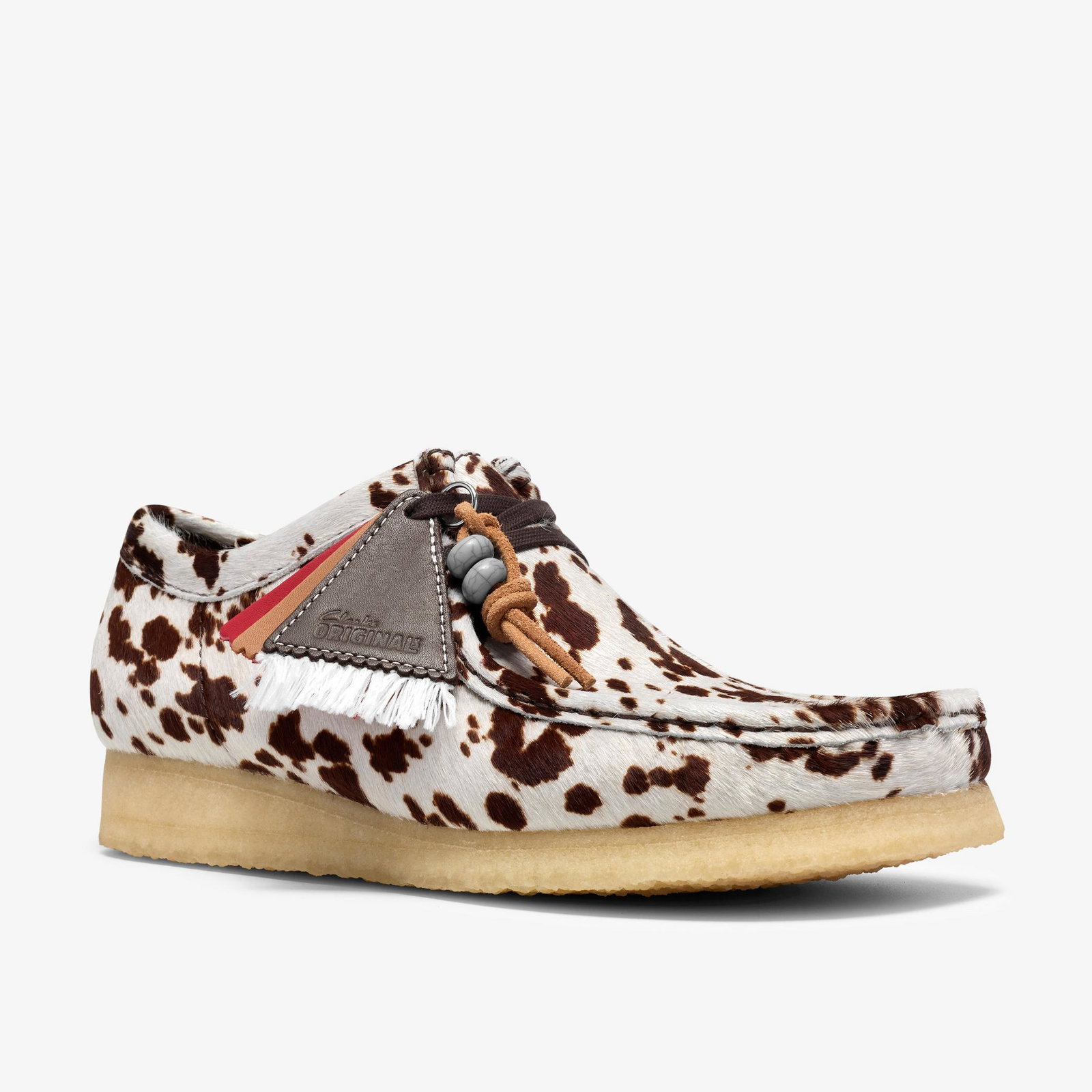 Shop Wallabee Brown Cow Print