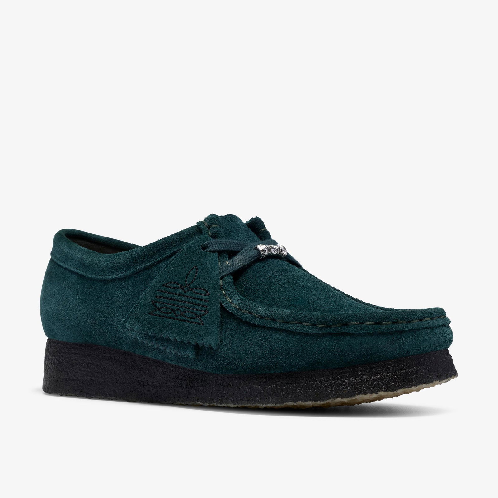 Shop Wallabee Dark Teal Suede