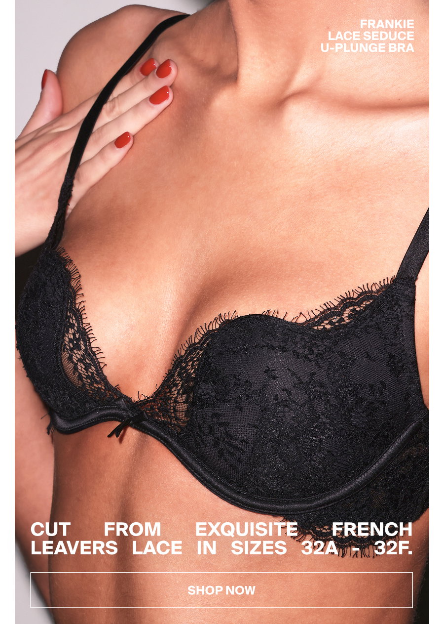 Frankie Lace Seduce U-Plunge Bra In Black