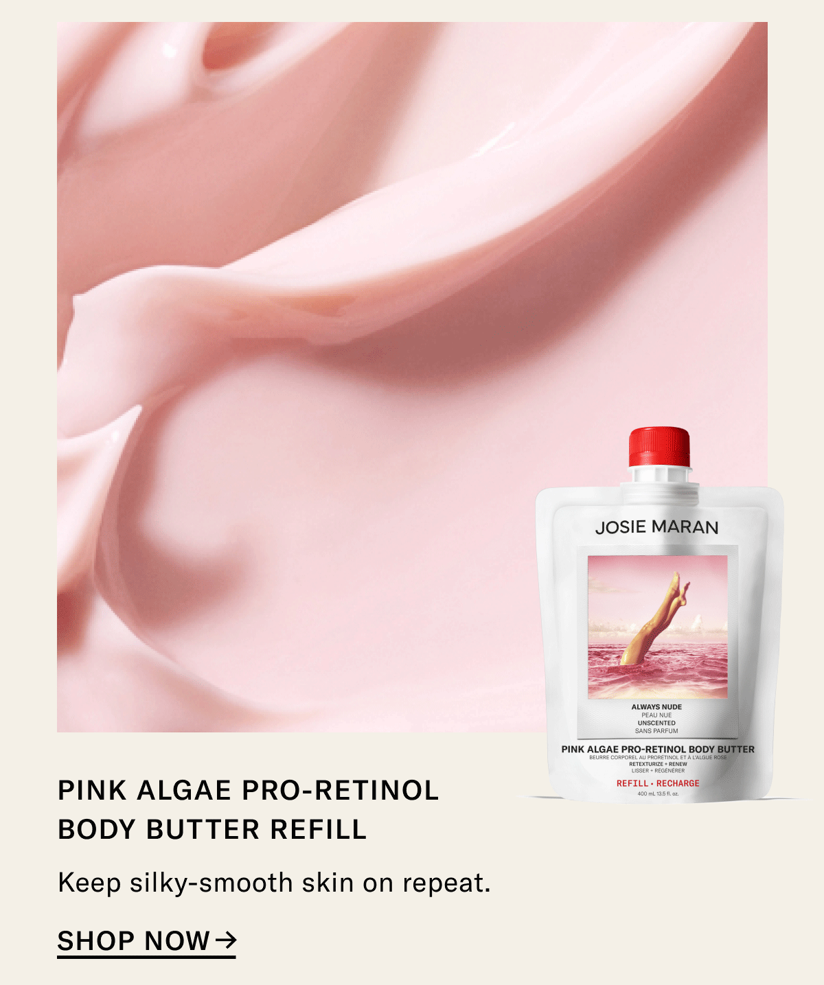 Pink Algae Pro-Retinol Body Butter Refill