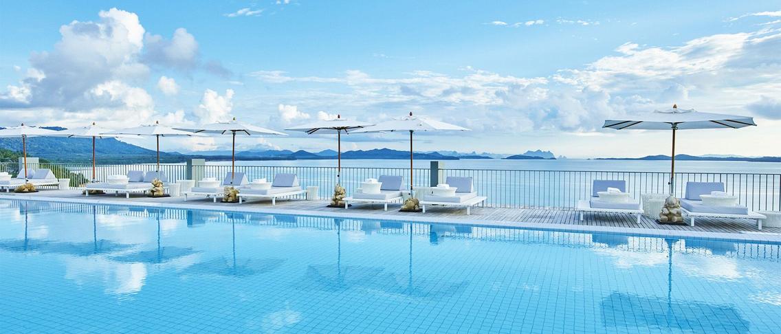 Phuket Cliffside Luxury with Massages, Daily Breakfast, Lunch or Dinner & Free-Flow Cocktail Hour
