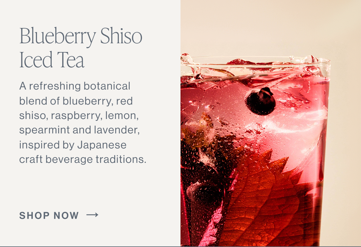 Blueberry Shisho Iced Tea