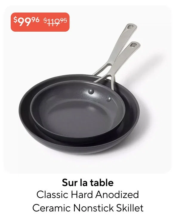 Sur la table Classic Hard Anodized Ceramic Nonstick Skillet