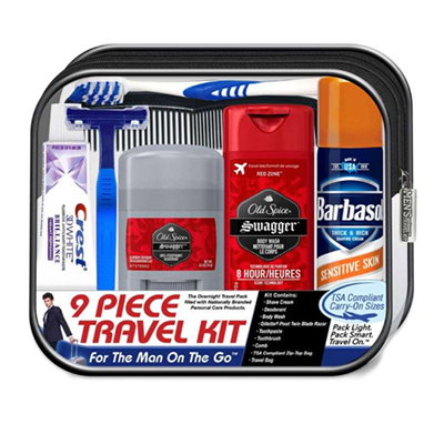 Men's Travel Kits - 9 Pieces