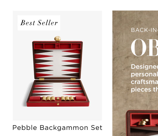 Pebble Backgammon Set