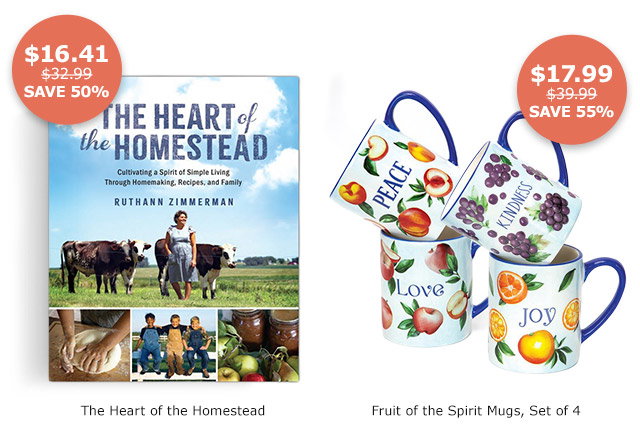 The Heart of the Homestead | Fruit of the Spirit Mugs, Set of 4