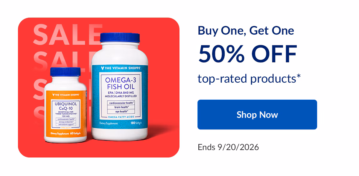 BOGO 50% OFF top-rated products*. Shop Now | Ends 9/20/2026