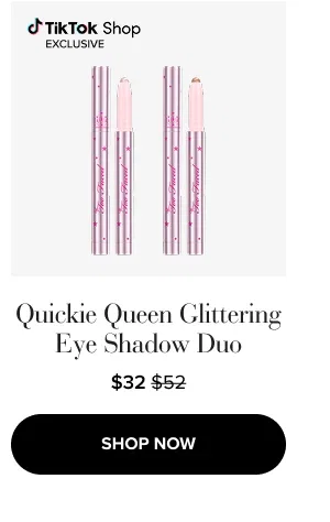 Shop Quickie Queen Glittering Eye Shadow Duo 