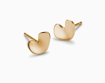 Sculpted Heart Studs