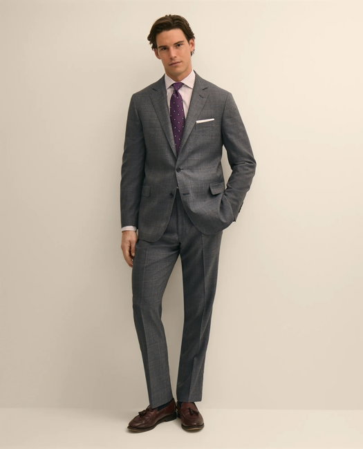 Image of Classic Fit Wool Overcheck 1818 Suit