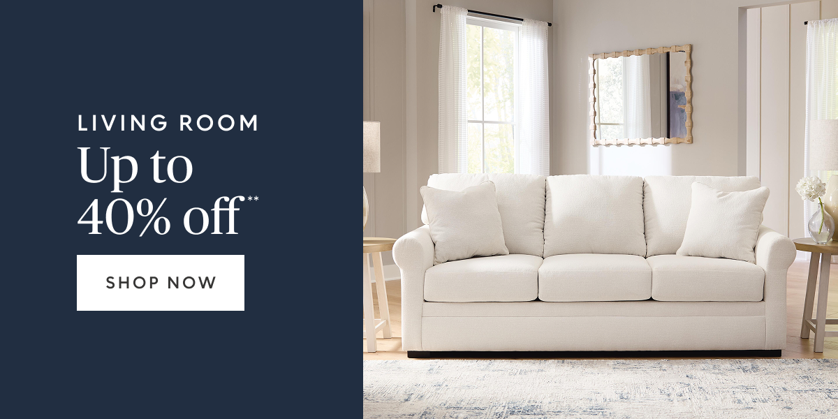 Living room up to 40% off