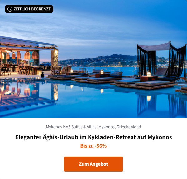 Eleganter Ägäis-Urlaub im Kykladen-Retreat auf Mykonos