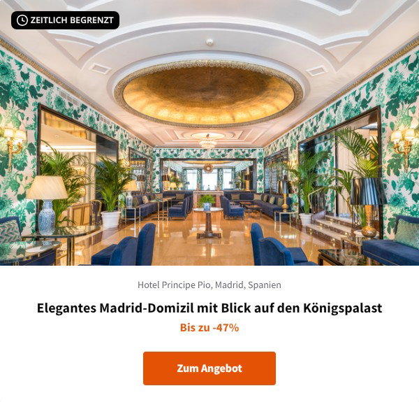 Elegantes Madrid-Domizil mit Blick auf den Königspalast