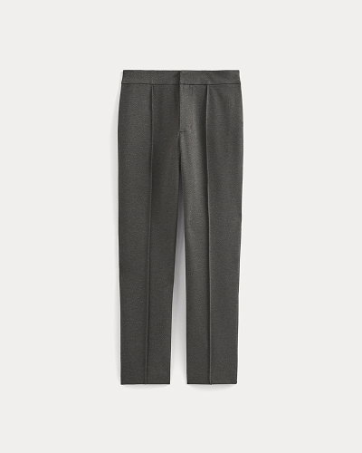 Image | Slim Trouser in Ponte | Heathered Soot