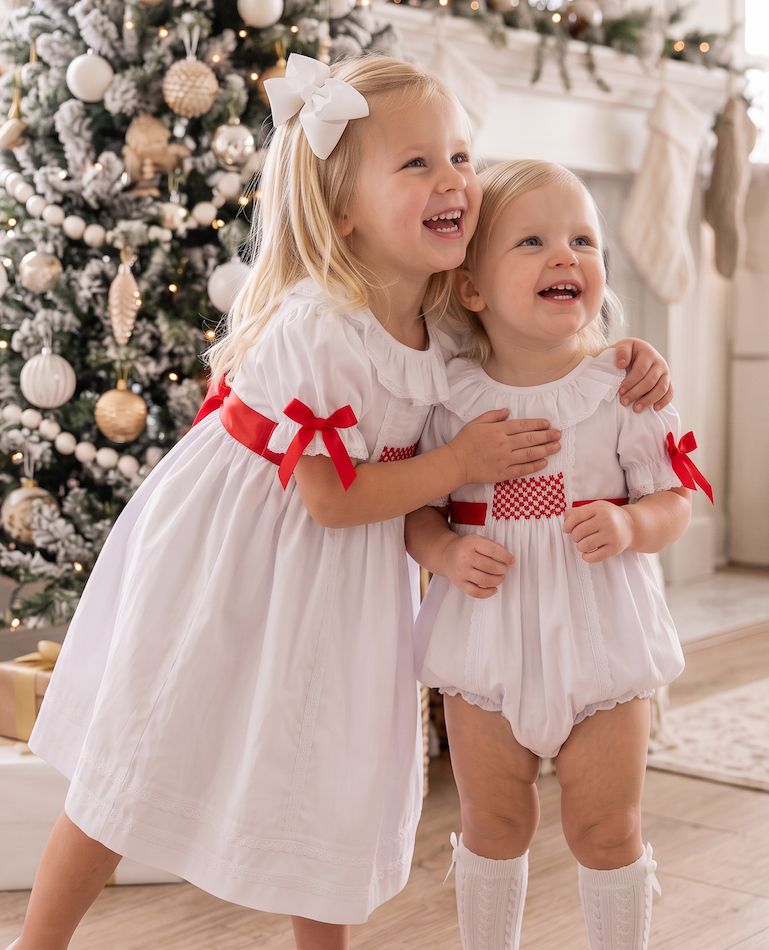 Red Smocked Clara Collection