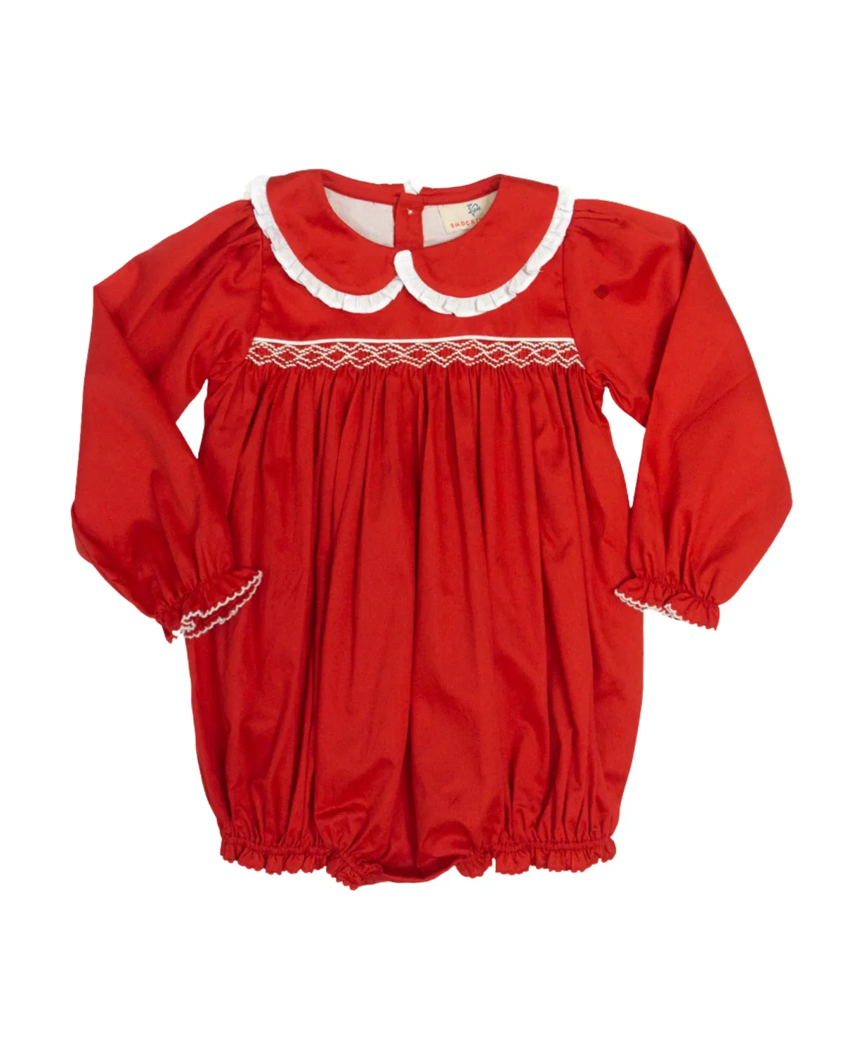 Image of Red Smocked Bubble