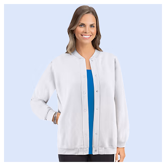 Women's Snap-Front Fleece Knit Jacket